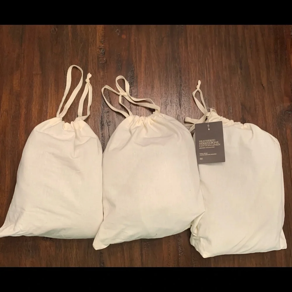 NEW Restoration Hardware Heathered Herringbone Euro Sham ( 3 Available )